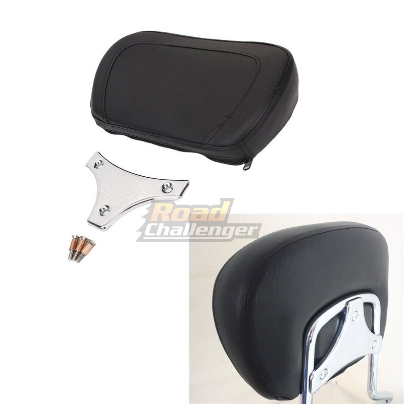 Chrome motocicleta sissy bar destacável passageiros encosto almofada modelos para harley touring flhr flhx flhx 1997-13 14 15 16 17