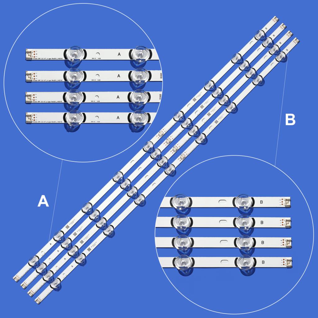 Tira de luces LED de retroiluminación, accesorio para LG 47LB5820 47LB6500 47LB652V 47LB650V LC470DUH 47LB5610 47LB565V 47LB