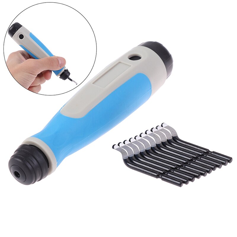Ontbramen Braam Schraper Burr Handvat Hand Ontbramen Trimmen Cutter Hoofd Metalen Plastic Gereedschap