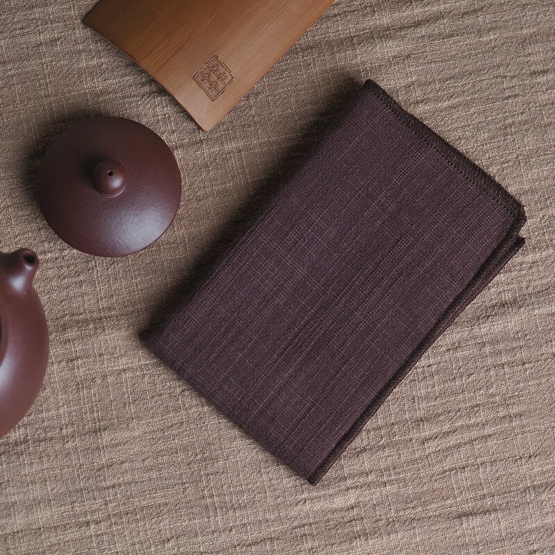 Toallas de té chinas bordadas, tela con patrón de ciruela, absorción de agua, tazón de ceremonia ecológico, toalla de limpieza de tetera, 1 ud.: 2