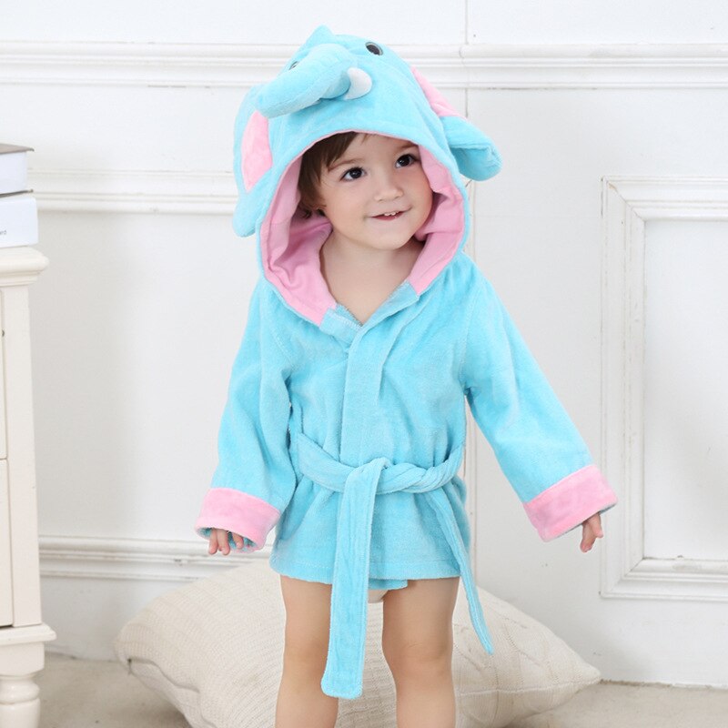 bébé peignoirs 0-1 ans dinosaure -né bébé filles vêtements sommeil robes à capuche éléphant roupa de banho bebe recen nacido