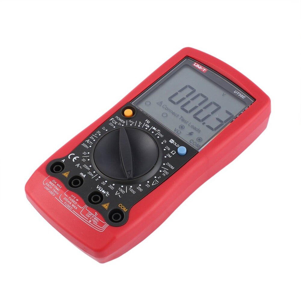 Digital Multimeter UNIT DC/AC Voltage Current Meter Handheld Ammeter Ohm Diode Capacitance Tester 1999 Counts Multitester