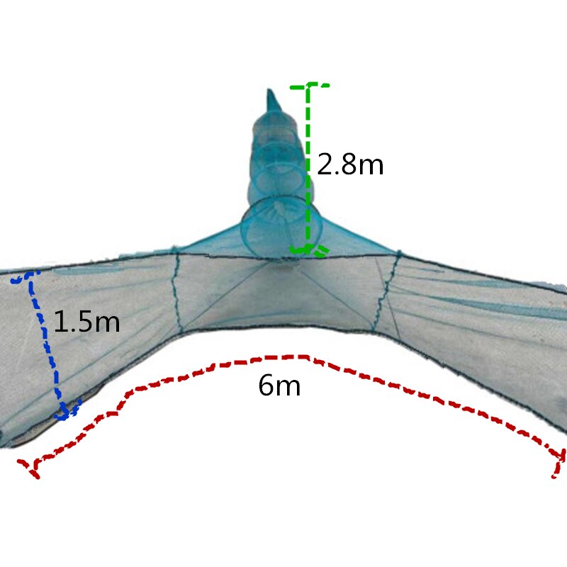 Rete da pesca automatica pieghevole rete da pesca granchio pesce aragosta gamberetti pesciolino esca da pesca rete da pesca cattura rete da pesca trappola esca: verde