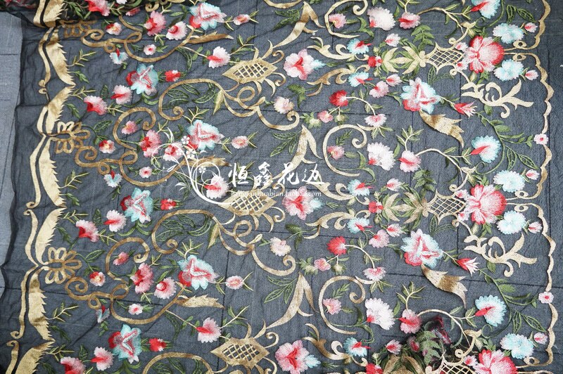Aplique para vestido de novia, pañuelo para boda, velo bordado, tela de encaje, 130cm