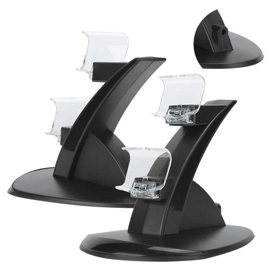 DualShock docking/charging station for PS4 2-in-1 dual plane Gamepads Desktop charger Charging stand accessory fast charging