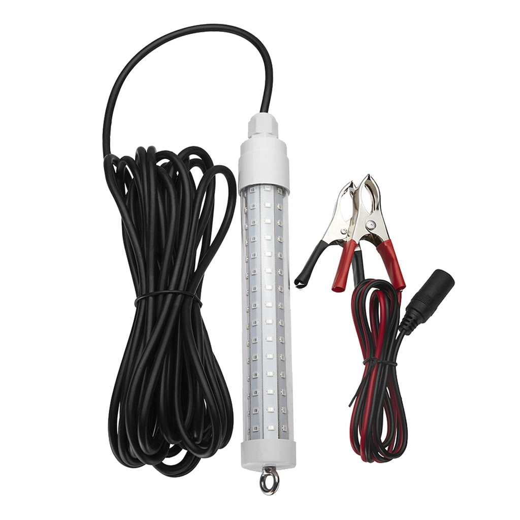 Luz LED sumergible para pesca, 1000LM sumergible de señuelo de pesca, 6M, lámpara para atraer calamar, 12-24V, Verde