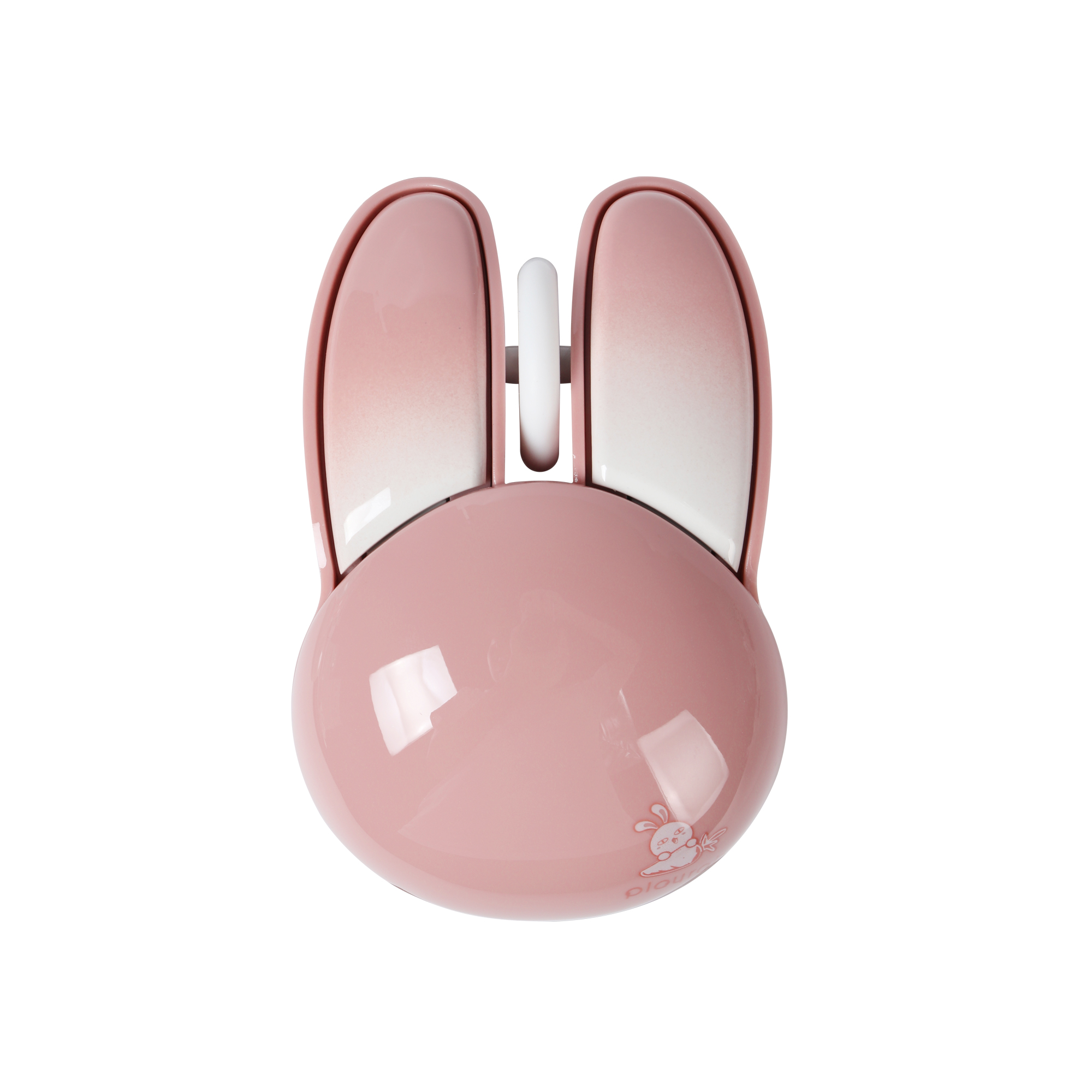 Bluetooth+2.4G Dual-Mode Bluetooth Wireless Mouse Cute Rabbit Shape Kawaii Gaming Mouse For PC Laptop Mute Mause Girls: Pink