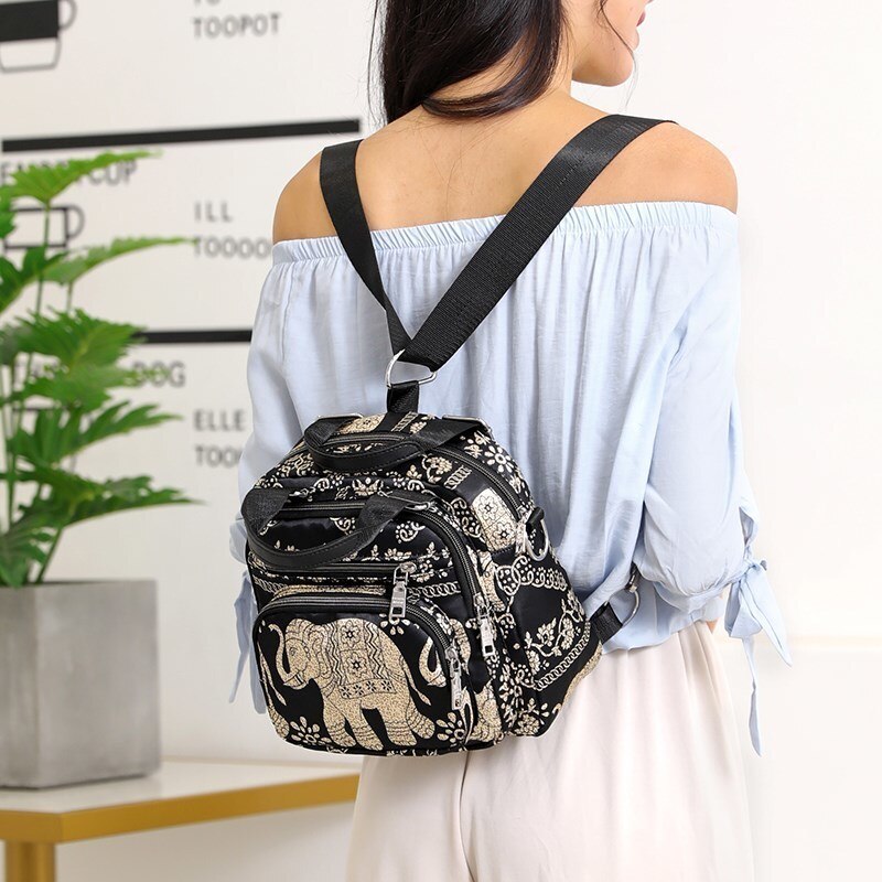 Dames schoudertas waterdichte nylon tas multifunctionele bloementas multi-pocket tas luxe handtassen dames bolsa feminina sac