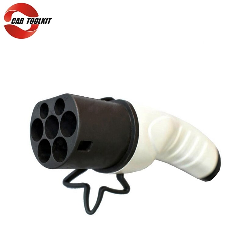 Enchufe EV monofásico IEC 62196 tipo 2, conector macho EV, cargador de coche eléctrico, estación de carga de energía de CA, lado 110V-250V, 16A