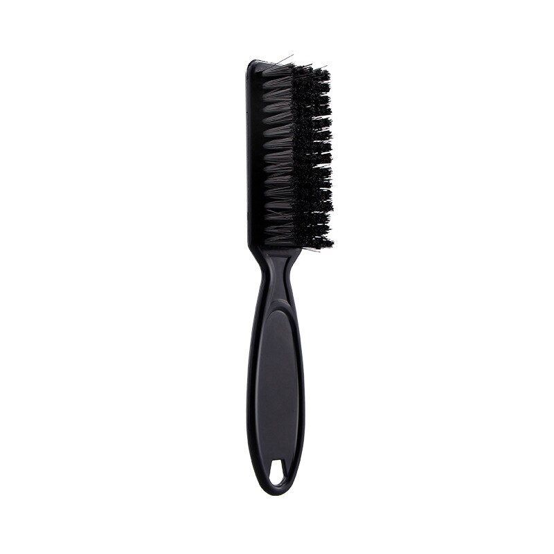 Cepillo de pelo galvanizado, mango suave, cepillo limpio del pelo, peluquero, cuello, polvo, pelo roto, peine, peluquería cuidado del cabello, herramientas: Black