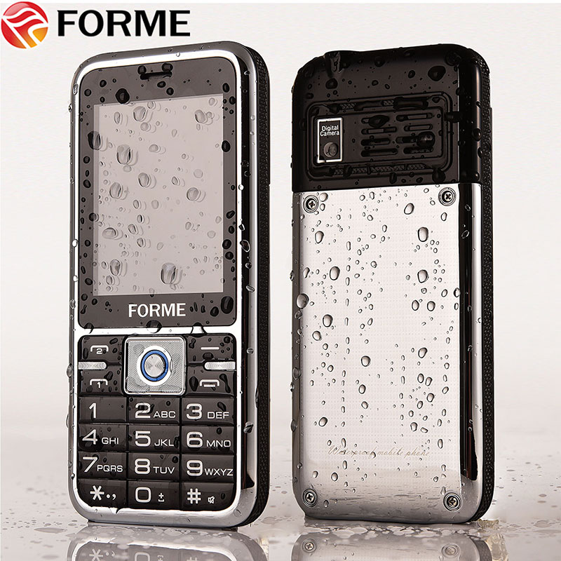 Real IP67! Waterdicht! Schokbestendig Stofdicht Originele FORME Dual Sim Outdoor Metalen Mobiele Mobiele Telefoon Beter dan steen v3 en a9: Add 32GB TF Card / Black Sliver