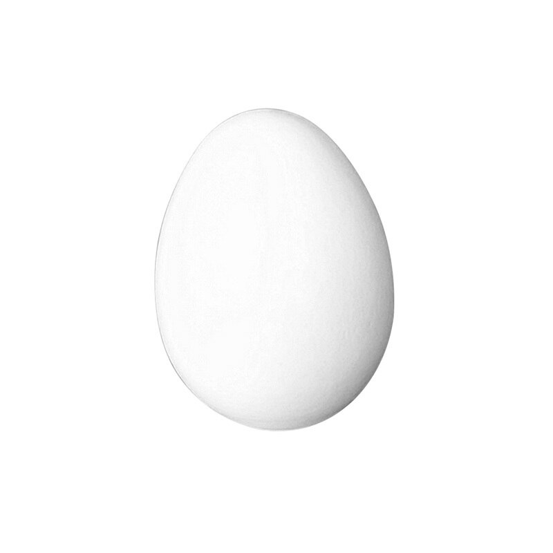 Casa de juego de huevos de imitación de madera, grafiti pintado artesanal, huevo de Pascua, simulación de cocina, juguetes para niños, para niños, 1 Uds.: White 1PCS