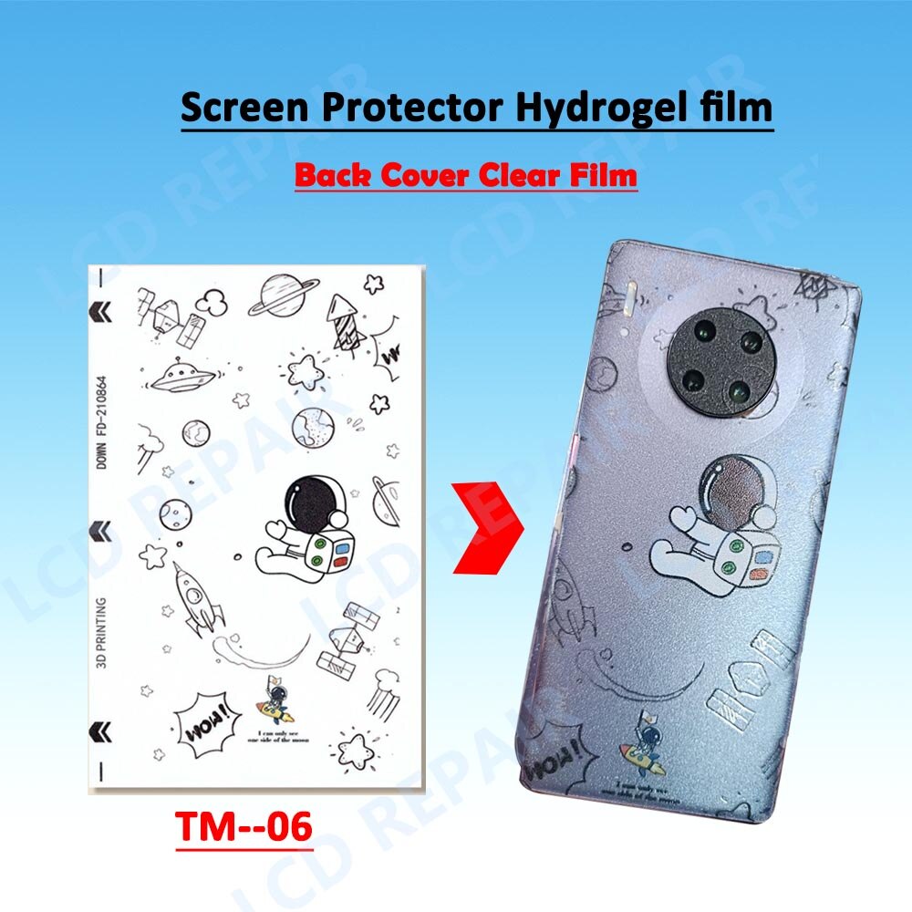 50Pcs 3D Transparent Hydrogel Film Screen Protector Mobile Phone Tablet Watch TPU Hydrogel Sheet For Film Cutter Plotter Tool
