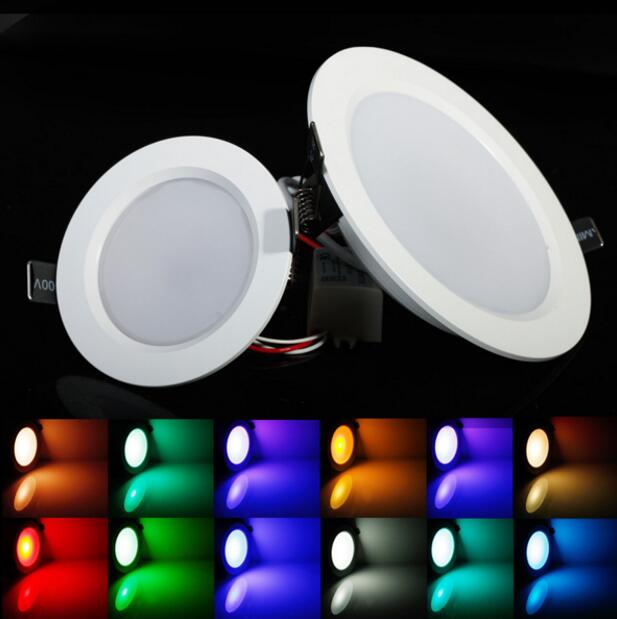 3 W 5 W 10 W RGB LED Panel Light met Remote Contr, LED Inbouw Verlichting Lamp, RGB Led Plafondlamp, Hal Lichten Wandlampen
