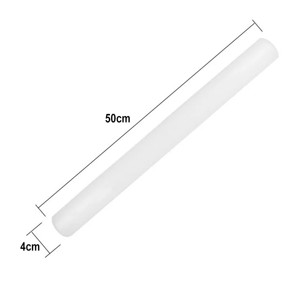 23Cm 30Cm 50Cm Plastic Fondant Roller Deegroller Suiker Cake Deeg Roller Stok Gebak Bakken Decoratie Tool keuken Accessorie: 50cm