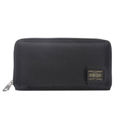 Men's Casual Wallets Ladies Clutch Women Head Porter Youth Purse Billetera Mujer Japanese and Korean Brand Long Zipper Wallet: Black nylon