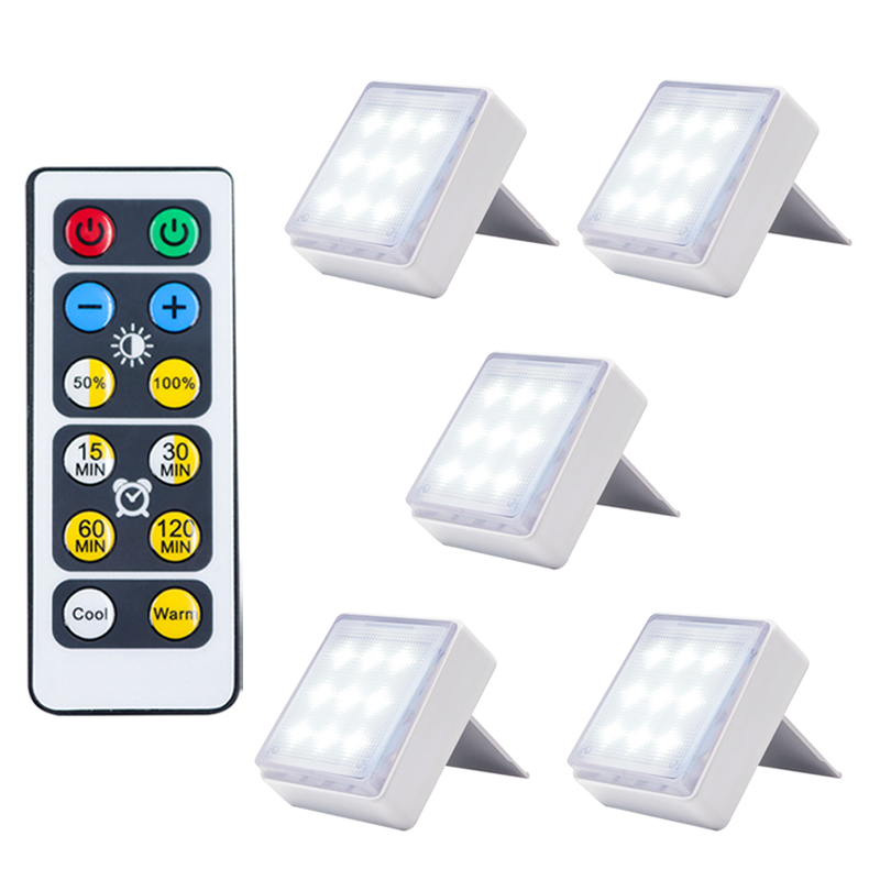 LED wireless touch dimmable night light battery power for stairs corridor cabinet bedroom mini smart night lights home decor: 5 lamp 1 controller