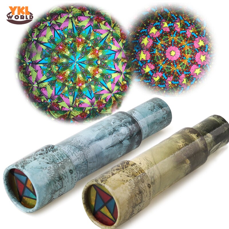 3 Segments Large Extendable Rotating Kaleidoscope 27cm Adjustable Length Fancy Colorful World Children Autism Kid Toy (W0