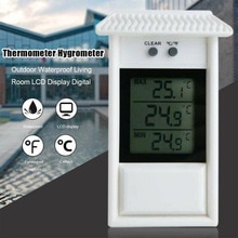 Digital Thermometer Display Garden Greenhouse Indoor Outdoor Room Wall