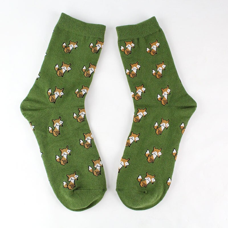 Summer Cartoon Fruit Banana Avocado Cotton Socks Women Korean Version Of Street Socks: style10