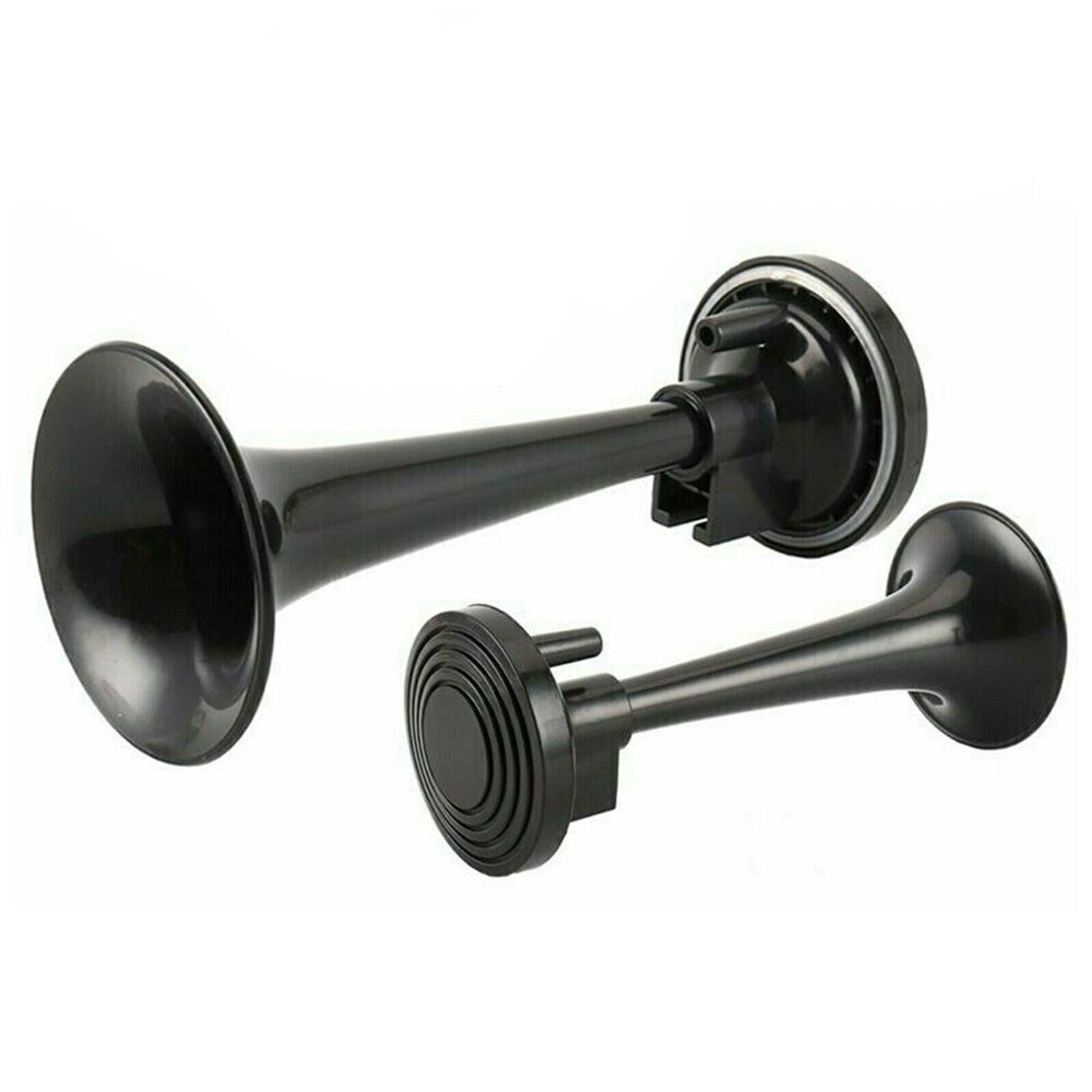 Brand Car Air Horn Dual Trompet Vervangende Onderdelen Voor Vervangen 12V 115DB Abs + Metalen Te Fit