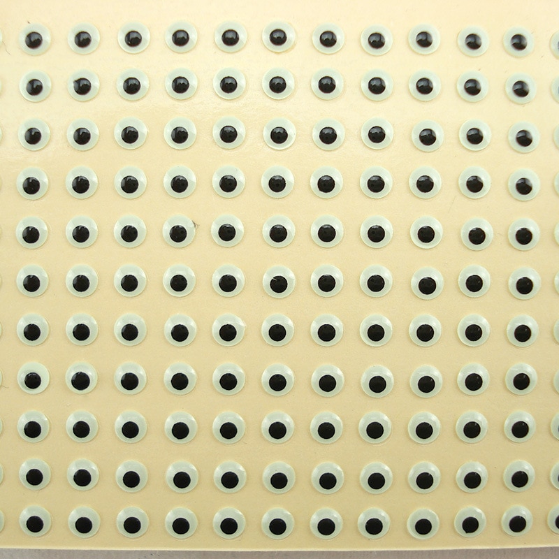 Royal Sissi-leurre lumineux 3D de pêche avec yeux en résine d&#39;appât rougeoyante, matériel de fixation à la mouche, 3mm/5mm/7mm, 40 unités par paquet