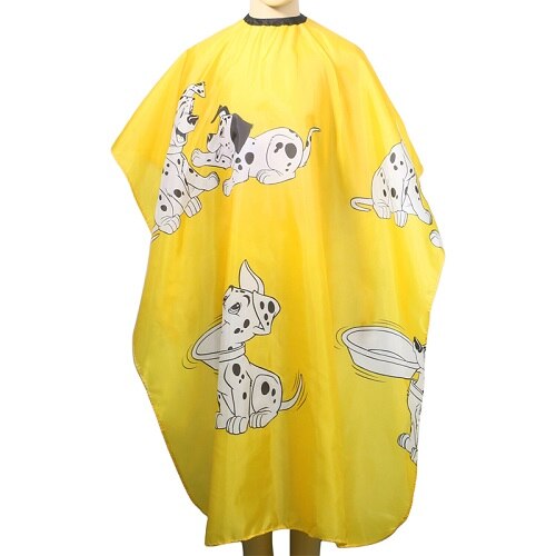 Kinderen cartoon kapmantel salonjurk hoes kapper kapsel doek kapper: Geel