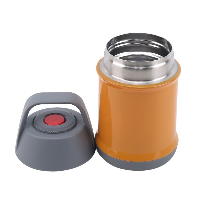 Alimentos frasco de vacío aislado de contenedores de alimentos de acero inoxidable con aislamiento comida termo para alimentos con contenedores termo: orange