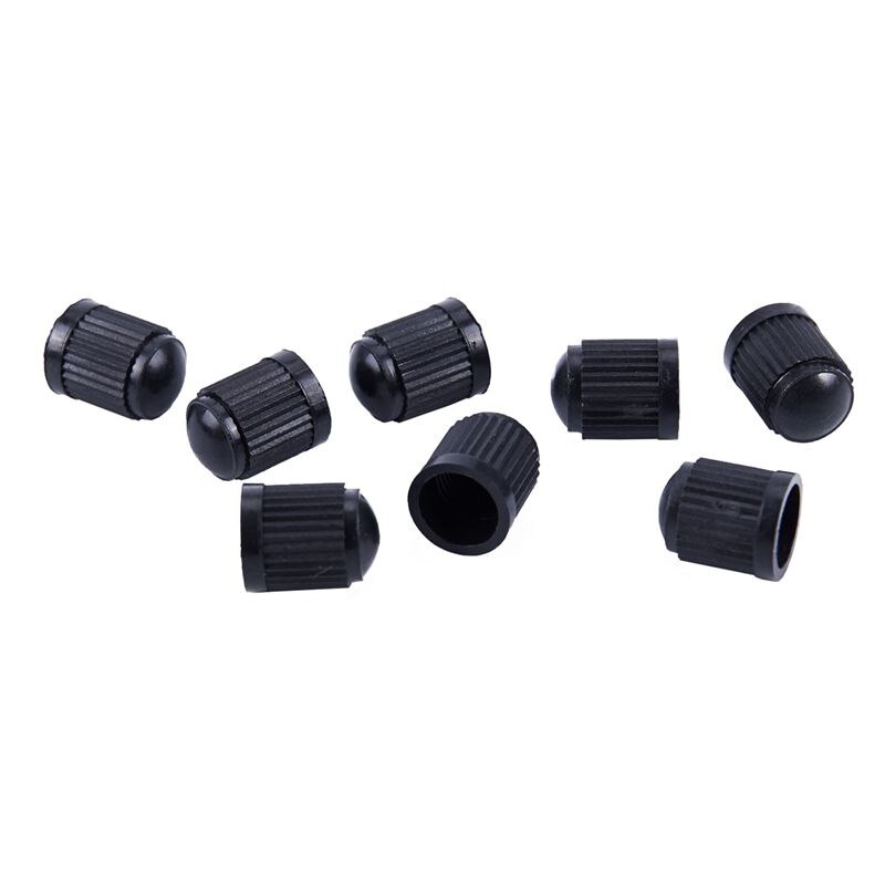 Snap-In Short Black Rubber Valve Stem (TR412) 8-Pack for Tubeless 11.5mm Rim Holes on Standard Vehicle Tires,black