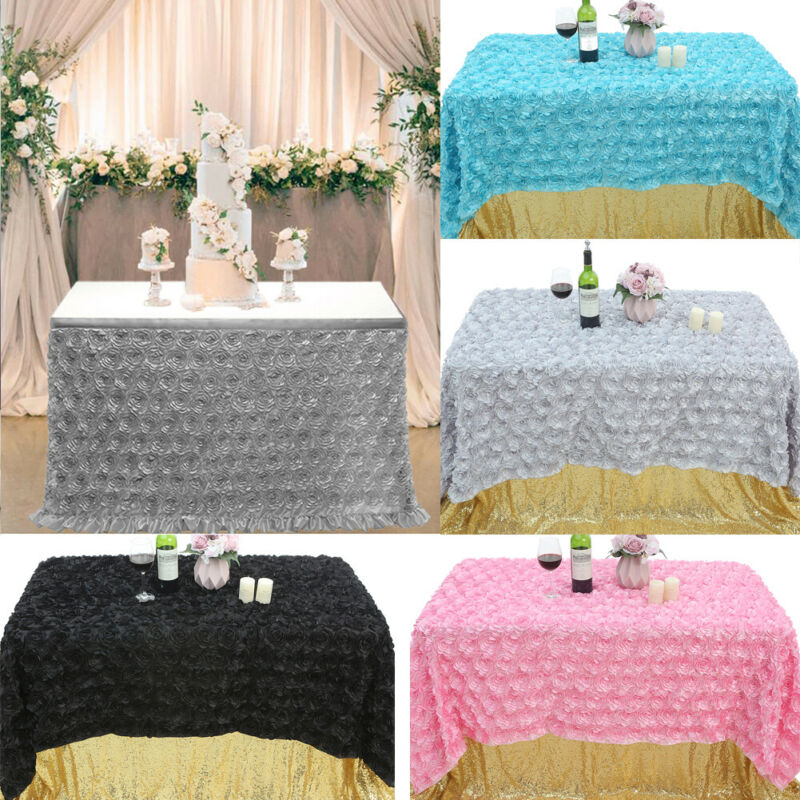 Nyeste bryllup blomster tutu bord nederdel fest fødselsdag festlig baby shower indretning blomst bord nederdel