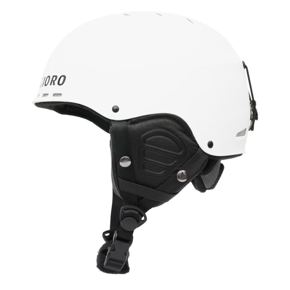 Aankomst Beste Vrouwen En Mannen Skiën Helm Sport Veiligheid Helmen Outdoor Winter Ski Helmen M L 54- 62 cm 2 Kleuren: WHITE / M