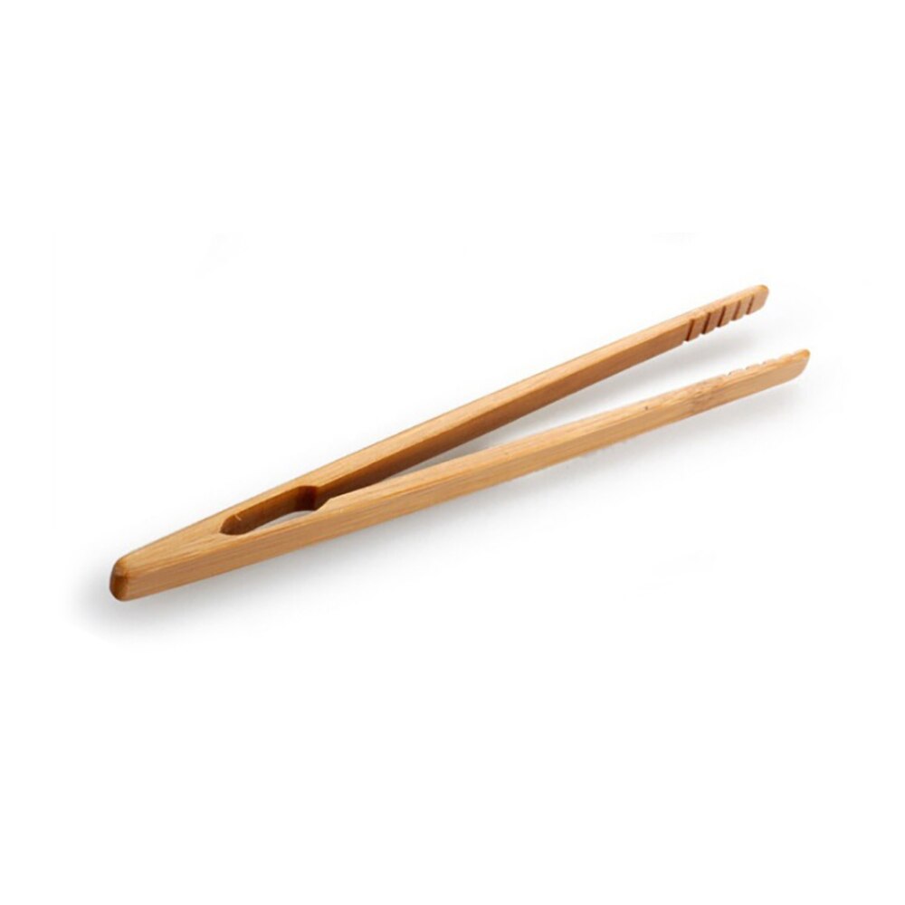 2Pcs Bamboo Toast Tong Wooden Toaster Bagel Bacon Sugar Ice Tea Tongs Bamboo Tea Clip Environmental Protection Straight Clip