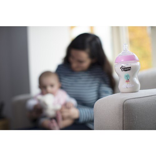 Tommee Tippee PP biberon plus proche de la Nature, 260 ml x 2-rose