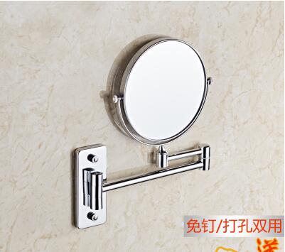 Extendable Magnifying Bathroom Wall Mounted Mirror Mural Light Vanity Makeup Bath Cosmetic Smart Mirrors pf101506: 6inch Square bottom