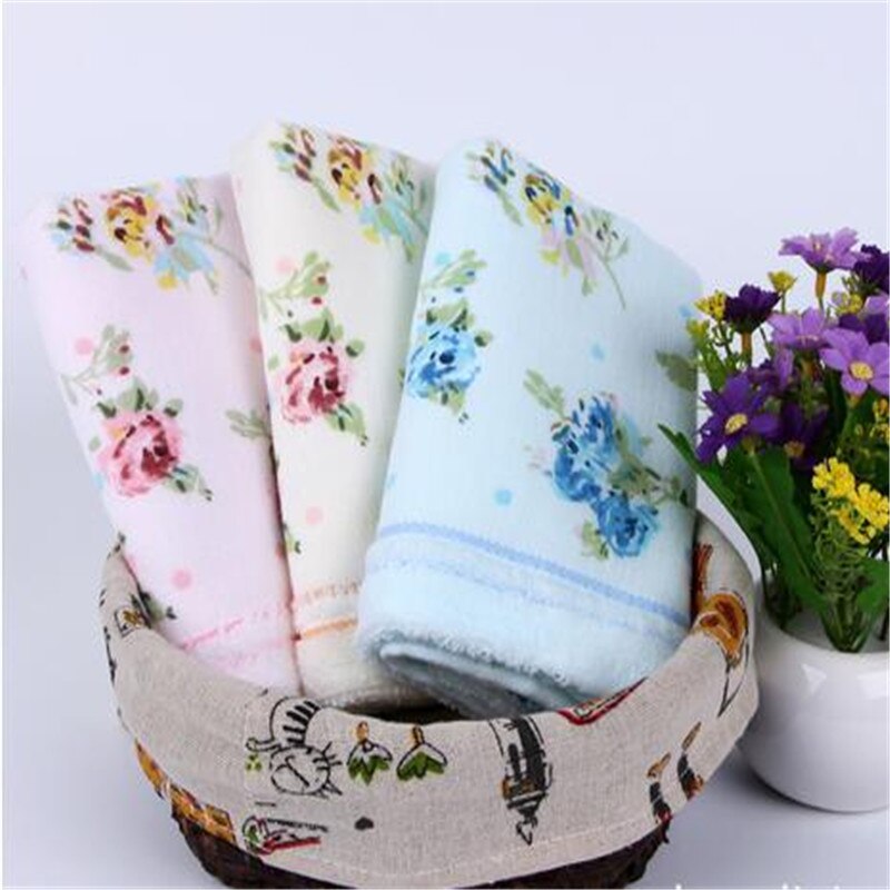 32*72 cm Gedrukt Bloem Katoenen Badstof Handdoeken, patroon Bloemen Gezicht Badkamer Handdoeken voor Volwassenen, Toallas Algodon