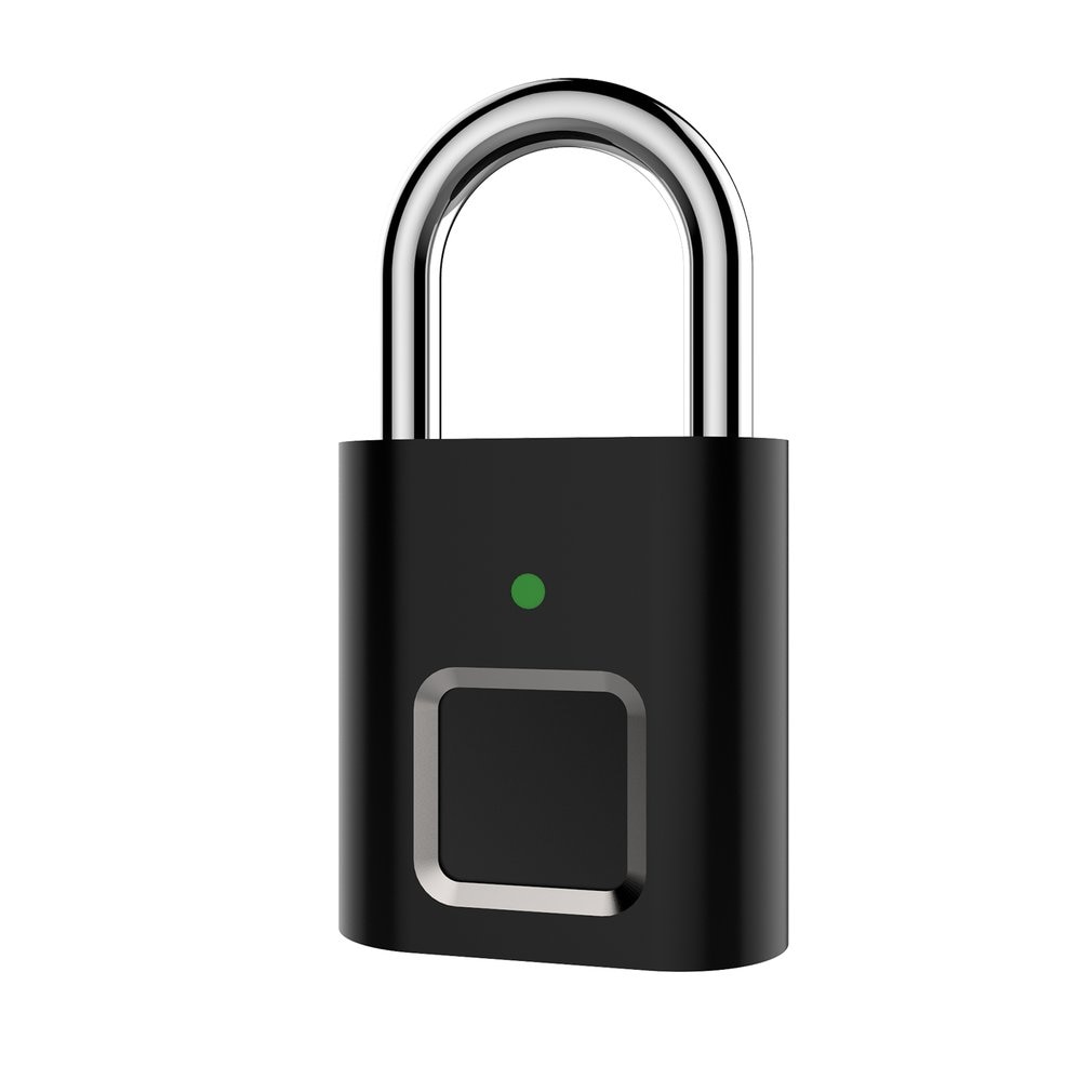 Biometric Lock Semiconductor Lock Smart Door Lock USB Rechargeable Padlock Door Electronic Lock Intelligent Home Keyless Lock: Default Title