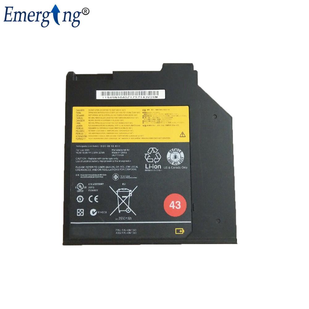 10.8V 32WH Original Laptop ultrabay Battery 45N1040 45N1041 for Lenovo Thinkpad T420S T410S T430S 51J0508 51J0507 57Y4536