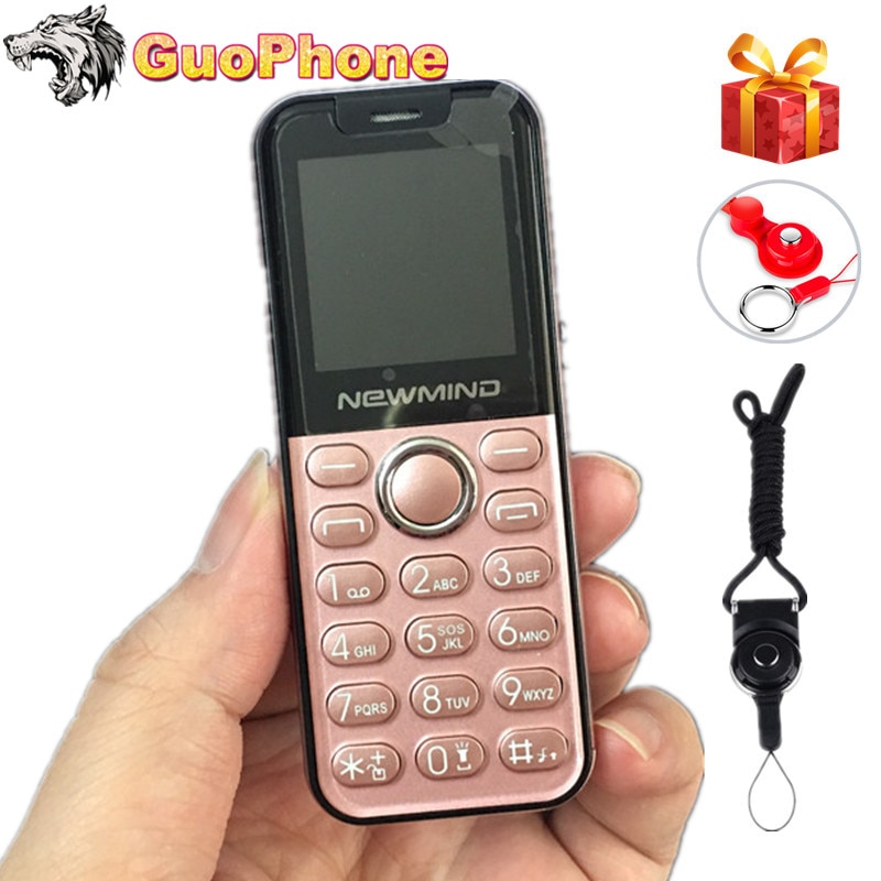 Newmind K2 Mini przycisk telefon komórkowy Dual Sim latarka kamery 1.44 "ręce telefon MP3 najmniejszy chiny tanie telefon komórkowy