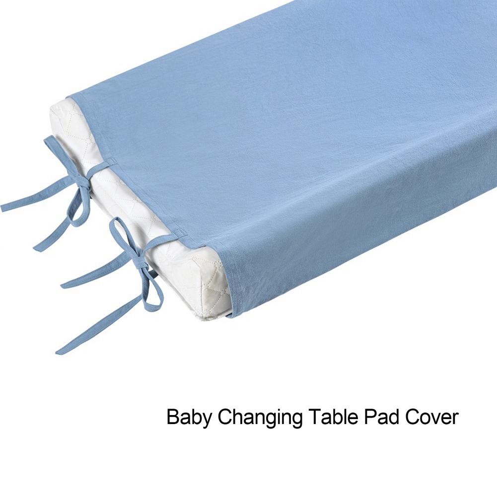 Housse de matelas à langer classique pour bébé, en coton pur, souple, amovible, spécial