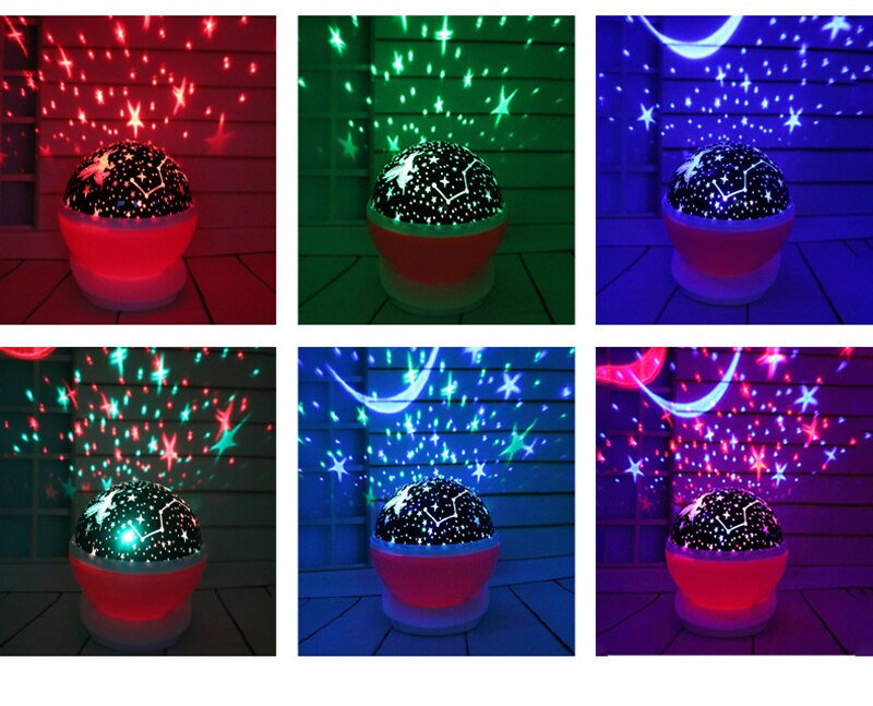 RGB LED Projectie Eenhoorn lamp USB 5 V batterij aangedreven nachtlampje kinderen baby slapen licht slaapkamer nachtkastje lamp