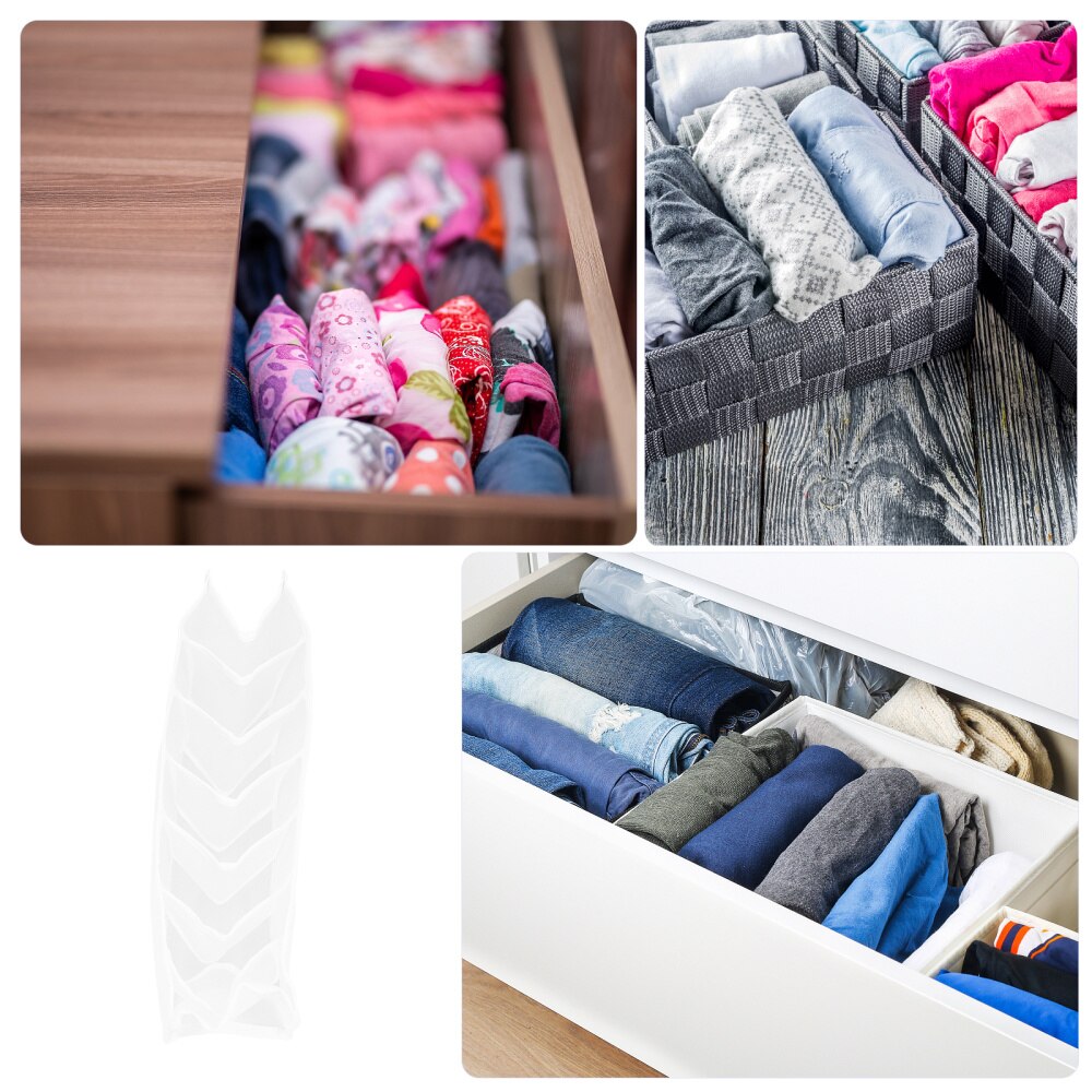 1 Set/3pcs Compartments Clothes Storage Box Closet Drawer Dividers Organizer