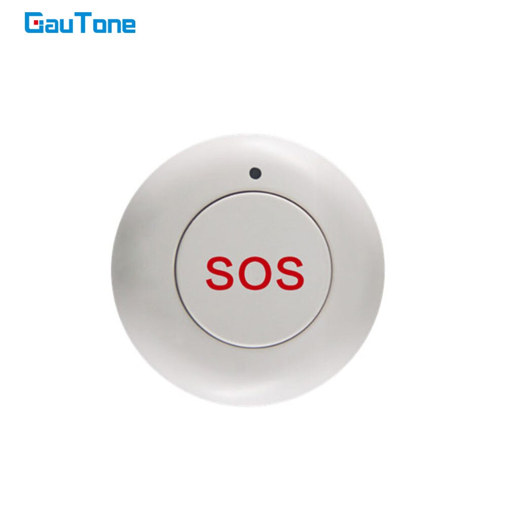 Gautone trådløs sos knap smart home gate sikkerhed dørklokke panik nødknap til 433 mhz indbrudstyv alarmsystem: 1.