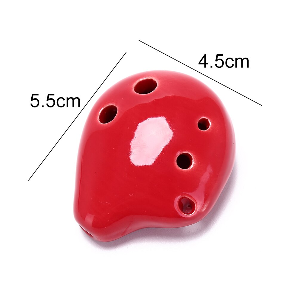 Mini Ocarina Fluit Kid 'S Speelgoed Muziekinstrumenten Ocarina Fluit 6 Gat Sopraan C Keramische Flauta Ocarina Van Tijd