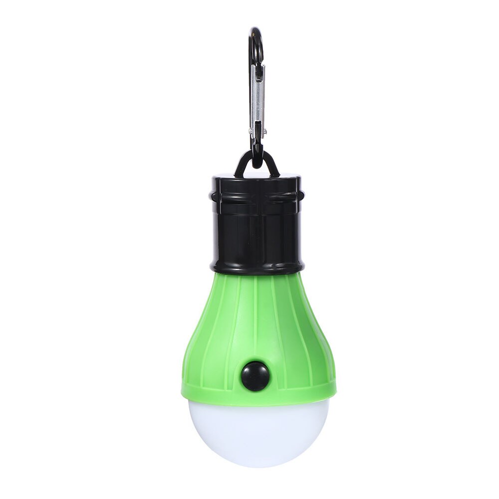Mini bærbar lanterne telt lys 4 farver led pære nødlampe vandtæt hængekrog lommelygte til camping: Grøn