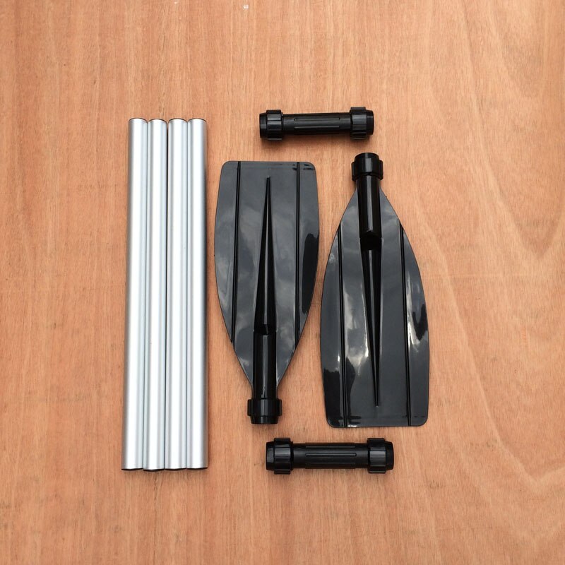 125cm aluminum alloy boat paddles with detachable hand paddle suitable for all kinds of wooden boat ONE PAIR)
