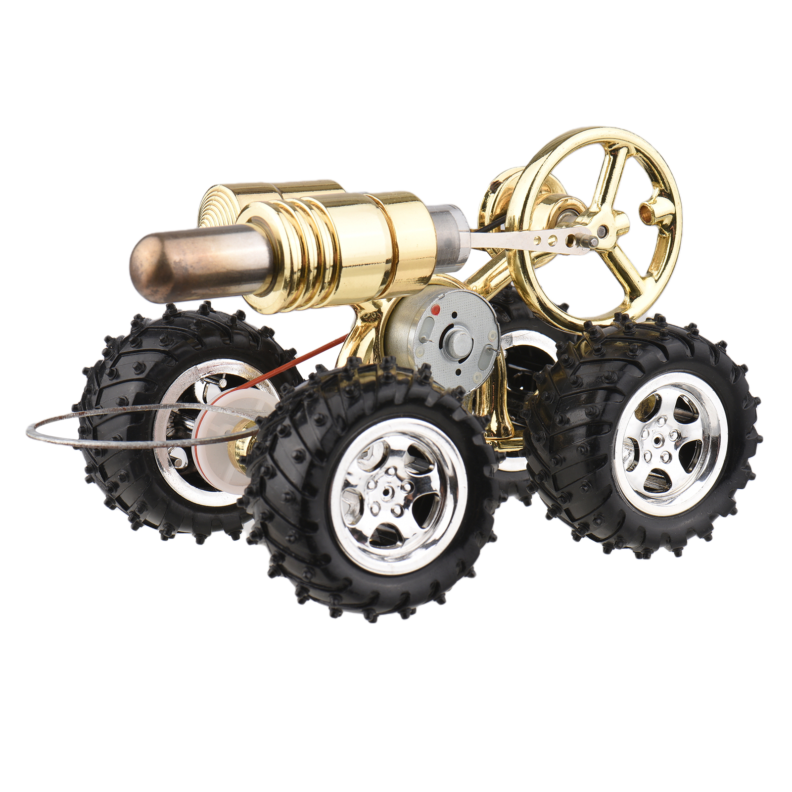 Stirling Motor- Bausatz Strom Generator Heißer Luft Auto Motor- Modell Physikalische Generator Modell mit Schwungrad für freundlicher