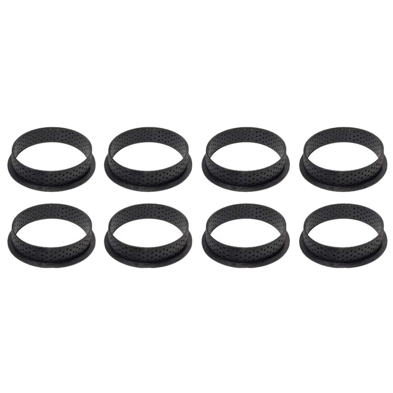 -8 stuks geperforeerde cakevorm uitstekers ronde vorm schuim cirkel ring decoratie: Default Title