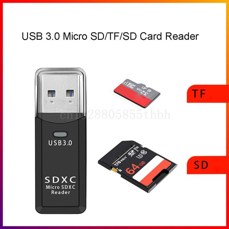 2in1 Usb 3.0 High Speed Adapter Micro Sd Tf Sd Geheugenkaart Lezer Voor Pc Laptop