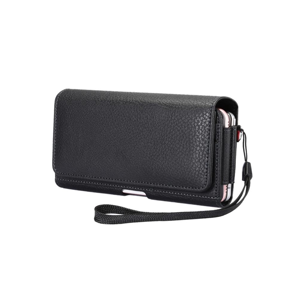 Voor Iphone Xs/X Universele Lederen Wallt Riem Telefoon Holster Voor Iphone Xs Max/8P/7P/6P, voor Samsung S20/S10 + / S9 + / S8 +