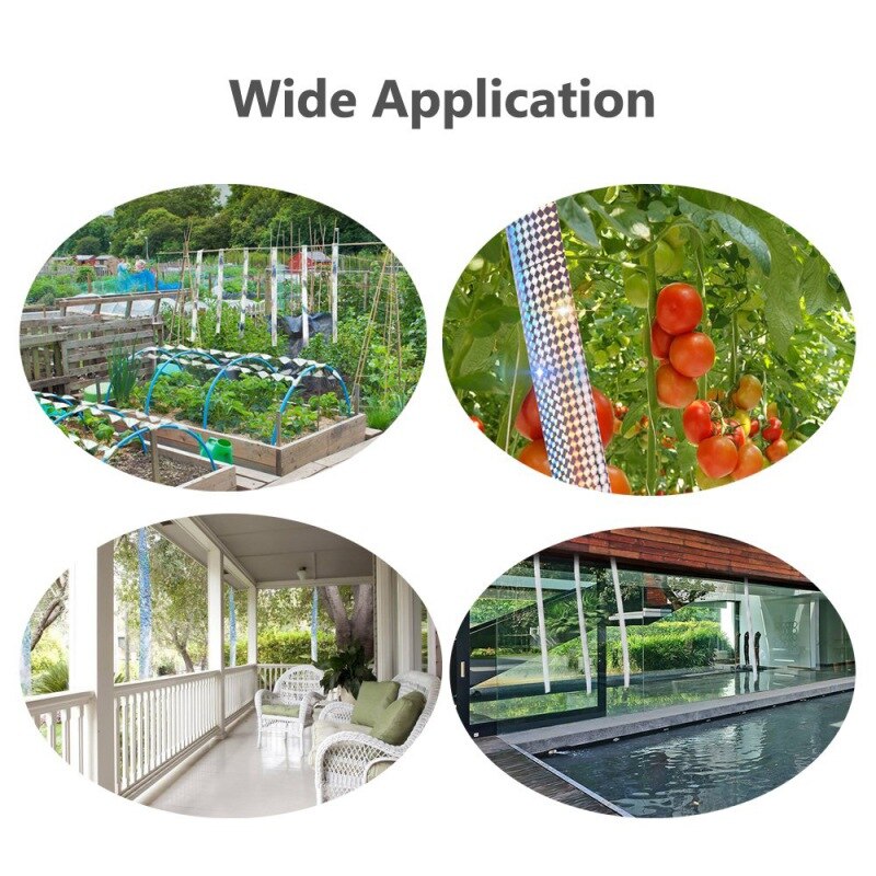 Useful Bird Repellent Tape Reflective Anti Bird Scare Tape Pigeons Animal Repeller Ribbon Deterrent Tapes Garden Accessories